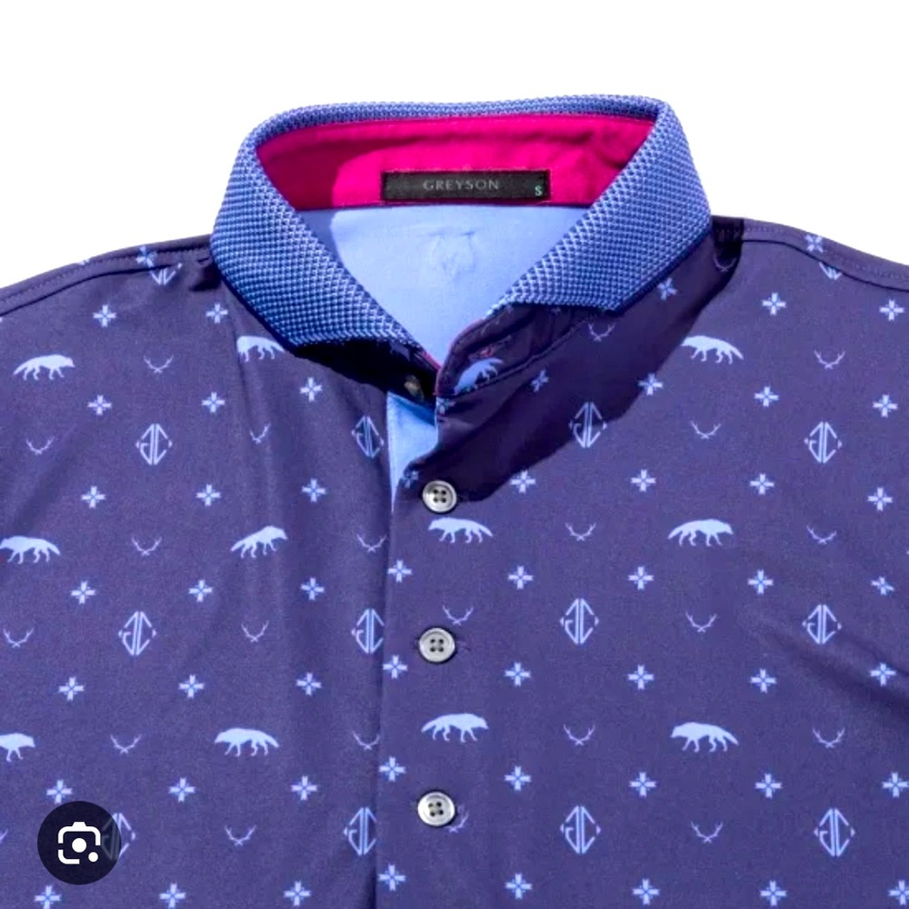 Greyson Clothiers Stalking GOAT Polo in Eclipse